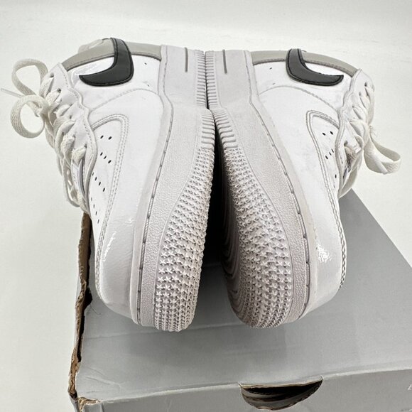 Nike Air Force 1 Women White Essential Light Patent Leather Ore Sneaker 10 Shoes - Picture 7 of 12
